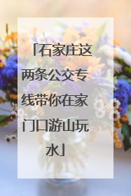 石家庄这两条公交专线带你在家门口游山玩水